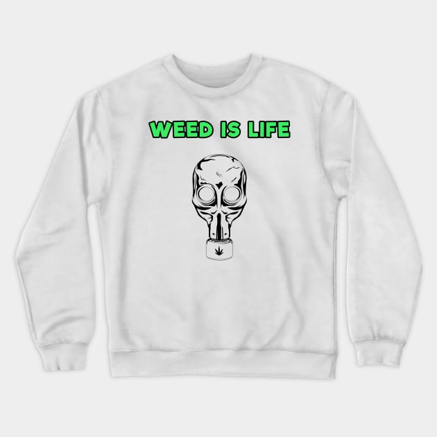 Weed Mask Crewneck Sweatshirt by Specialstace83